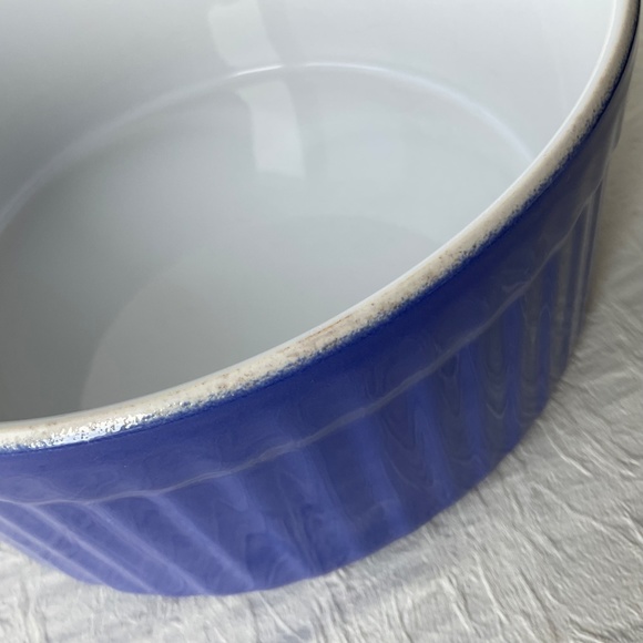 Emile Henry 8” Soufflé Dish Main Dish Size Made in France Style 6820 Blue 🇫🇷 - Picture 8 of 13